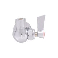 Fisher 2700 Wall Mounted 1/2 inch Brass Faucet Base with Swivel Stem, Rigid Outlet, and Lever Handle