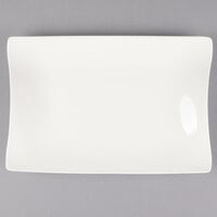 Villeroy & Boch 16-3364-2629 Cera 12 5/8" x 8 1/4" White Porcelain Rectangular Plate - 6/Case
