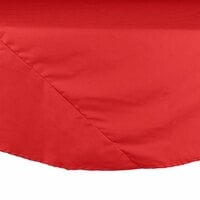 Intedge 72" Round Red Hemmed 65/35 Poly/Cotton BlendCloth Table Cover