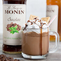 Monin 750 mL Zero Calorie Natural Chocolate Flavoring Syrup