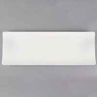 Villeroy & Boch 16-3364-2851 Cera 16 1/2 inch x 6 inch White Porcelain Rectangular Platter - 6/Case