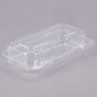 [250 Pack] Clear Hinged Plastic Containers - 8x8x3” Single Compartment  Clamshell Take Out Containers for Cake, Pastry, Salad - Disposable Plastic  Togo