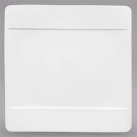 Villeroy & Boch 10-4510-2600 Modern Grace 12 1/2 inch x 12 1/2 inch White Bone Porcelain Square Plate - 6/Pack