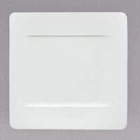 Villeroy & Boch 10-4510-2640 Modern Grace 8 1/2 inch x 8 1/2 inch White Bone Porcelain Square Plate - 6/Case