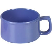 Thunder Group CR9016BU 10 oz. Purple Melamine Soup Mug with Handle - 12/Pack