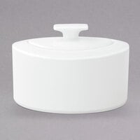Villeroy & Boch 10-4510-0960 Modern Grace 11 oz. White Bone Porcelain Sugar Bowl - 6/Pack
