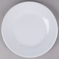 Thunder Group 1006TW Imperial 6 inch White Wide Rim Round Melamine Plate   - 12/Pack