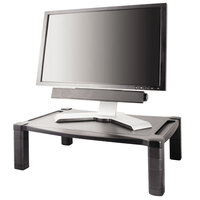 Kantek MS500 Black 20 inch x 13 1/4 inch x 6 1/2 inch Wide Adjustable Monitor Stand