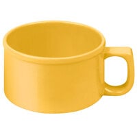 Thunder Group CR9016YW 10 oz. Yellow Melamine Soup Mug with Handle - 12/Pack