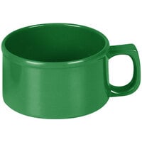 Thunder Group CR9016GR 10 oz. Green Melamine Soup Mug with Handle - 12/Pack