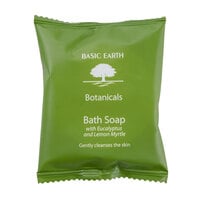 Basic Earth Botanicals Hotel and Motel Wrapped Bath Soap 1.41 oz. Bar - 300/Case