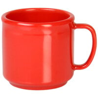 Thunder Group CR9035PR 10 oz. Pure Red Melamine Mug   - 12/Pack