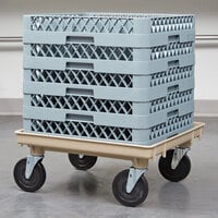 Vollrath 1697-32-LC2 Traex® Recycled Beige Rack Dolly Base (No Handle) - 21 inch x 21 inch
