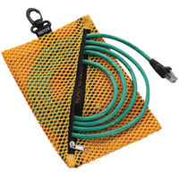 Vaultz VZ01211 Assorted Color Mesh Cord Storage Bag - 4/Pack
