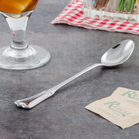 Walco 9004 Barony 7 3/8 inch 18/0 Stainless Steel Heavy Weight Iced Tea Spoon   - 24/Case