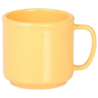 Thunder Group CR9035YW 10 oz. Yellow Melamine Mug   - 12/Pack