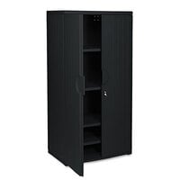 Iceberg 92571 OfficeWorks 36" x 22" x 72" Black Resin Storage Cabinet