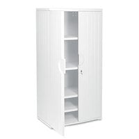 Iceberg 92573 OfficeWorks 36 inch x 22 inch x 72 inch Platinum Resin Storage Cabinet