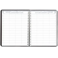 House of Doolittle 28102 8 inch x 11 inch Recycled Black 8-Person Group Practice Daily January 2022 - December 2022 Appointment Book