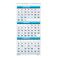 House of Doolittle 3640 12 1/4 inch x 26 inch Recycled Blue / White Monthly December 2021 - January 2023 Compact Wall Calendar