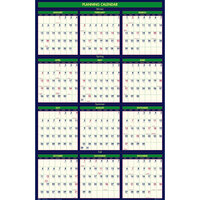 House of Doolittle 390 24 inch x 37 inch Recycled 4 Seasons Yearly 2020 - 2022 Reversible Business/Academic Wall Calendar