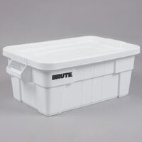 Rubbermaid FG9S3000WHT Brute 14 Gallon NSF Tote with Lid