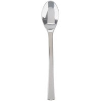 Fineline Tiny Temptations 6501-SV 4 inch Tiny Tasters Silver Plastic Tasting Spoon - 960/Case