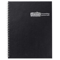 House of Doolittle 26292 8 1/2 inch x 11 inch Recycled Black Ruled One-Year Monthly January 2022 - December 2022 Appointment Book