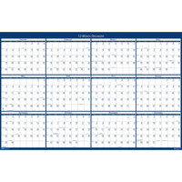 House of Doolittle 3961 32 inch x 48 inch Recycled Blue / Gray Yearly January 2023 - December 2023 Reversible/Erasable Wall Calendar