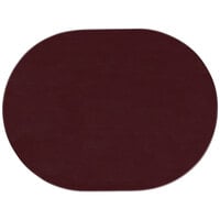 H. Risch, Inc. PLACEMATOVAL17X13WINE 17 inch x 13 inch Customizable Wine Vinyl Oval Placemat