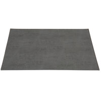 H. Risch, Inc. PLACEMATDX-TAMGRAY Tamarac 16" x 12" Customizable Gray Premium Sewn Faux Leather Rectangle Placemat