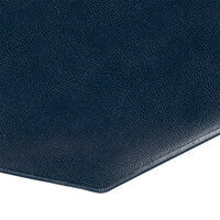 H. Risch, Inc. PLACEMATOCT16X11.375BLUE 16 inch x 11 3/8 inch Customizable Blue Vinyl Octagon Placemat