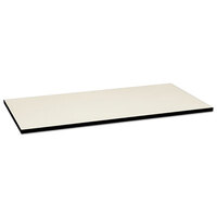 HON MT3060GNB9P Huddle 60 inch x 30 inch Silver Mesh / Black Multipurpose Rectangular Table Top