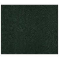 H. Risch, Inc. TABLEMAT15X13GREEN 15 inch x 13 inch Customizable Green Hardboard / Faux Leather Rectangle Placemat