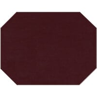 H. Risch, Inc. PLACEMATOCT17X13WINE 17 inch x 13 inch Customizable Wine Vinyl Octagon Placemat