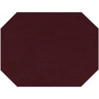 H. Risch, Inc. PLACEMATOCT17X13WINE 17" x 13" Customizable Wine Vinyl Octagon Placemat