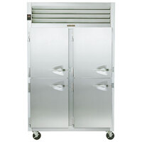 Traulsen G24303 Solid Half Door 2 Section Hot Food Holding Cabinet with Left Hinged Doors