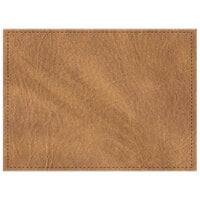 H. Risch, Inc. TABLEMAT15X11NUGGET 15" x 11" Customizable Nugget Hardboard / Faux Leather Rectangle Placemat