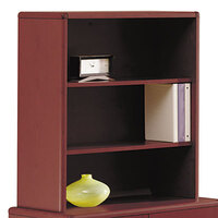 HON 107292NN 10700 Series Mahogany 2 Shelf Wood Bookcase Hutch - 32 5/8 inch x 14 5/8 inch x 37 1/8 inch