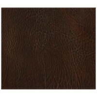 H. Risch, Inc. TABLEMAT15X13BROWN 15" x 13" Customizable Brown Hardboard / Faux Leather Rectangle Placemat