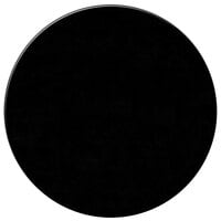 H. Risch, Inc. PLACEMATROUND-13BLACK 13" Customizable Black Vinyl Round Placemat