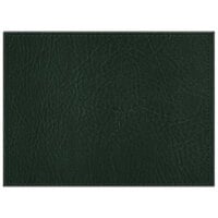 H. Risch, Inc. TABLEMAT15X11GREEN 15" x 11" Customizable Green Hardboard / Faux Leather Rectangle Placemat