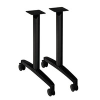 HON MTLEG24CP Huddle 39 1/4 inch x 23 1/2 inch T-Leg Table Base   - 2/Case