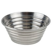 American Metalcraft RSC3 1.5 oz. Stainless Steel Round Ribbed Sauce Cup