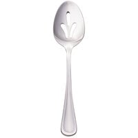 Walco WL9628 Ultra 8 1/4" 18/10 Stainless Steel Extra Heavy Weight Pierced Tablespoon / Serving Spoon - 24/Case