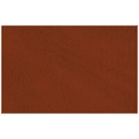 H. Risch, Inc. TABLEMAT17X11BUTTERSCOTCH 17" x 11" Customizable Butterscotch Hardboard / Faux Leather Rectangle Placemat