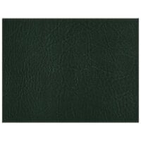H. Risch, Inc. TABLEMAT17X13GREEN 17 inch x 13 inch Customizable Green Hardboard / Faux Leather Rectangle Placemat
