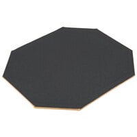 H. Risch, Inc. TABLEMATOCT15X13NUGGET 15 inch x 13 inch Customizable Nugget Hardboard / Faux Leather Octagon Placemat