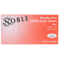 Noble Products Nitrile 4 Mil Thick Powder-Free Textured Gloves - Medium - Box of 100