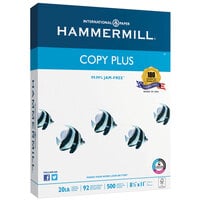 Hammermill 105031 Copy Plus 8 1/2" x 11" White Ream of 3-Hole Punch 20# Copy Paper - 500 Sheets